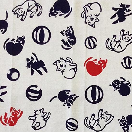 Edoten Tenugui Hand Chusen with Made in Original Onion Design Towel, (Dyed Niwa-zome) - 100% Cotton, Japan, (White)