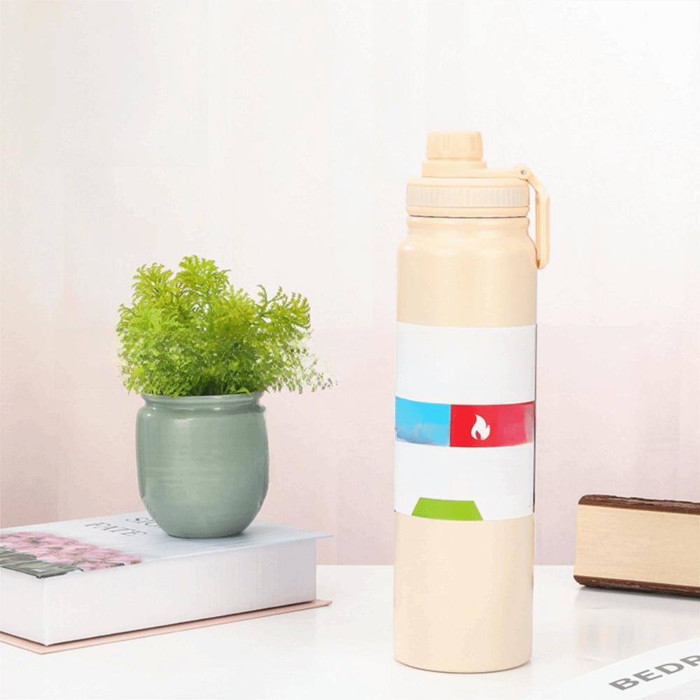 1000ML Outdoor Water Bottle Colorful Steel Multi Capacity Stainless Steel Insulated Cup Keeps Cold and Heat Double Wall