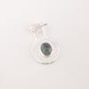 Natural Moss Agate Gemstone 925 Sterling Silver Jewelry Handcrafted Pendant 1.4" PP-57-27