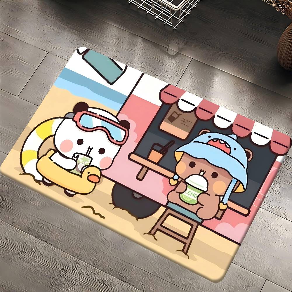 

Dudu Bubu Cartoon Hallway Carpet Washable Non-Slip Living Room Sofa Chairs Area Mat Kitchen Doormat Area Rug 40x60 cm