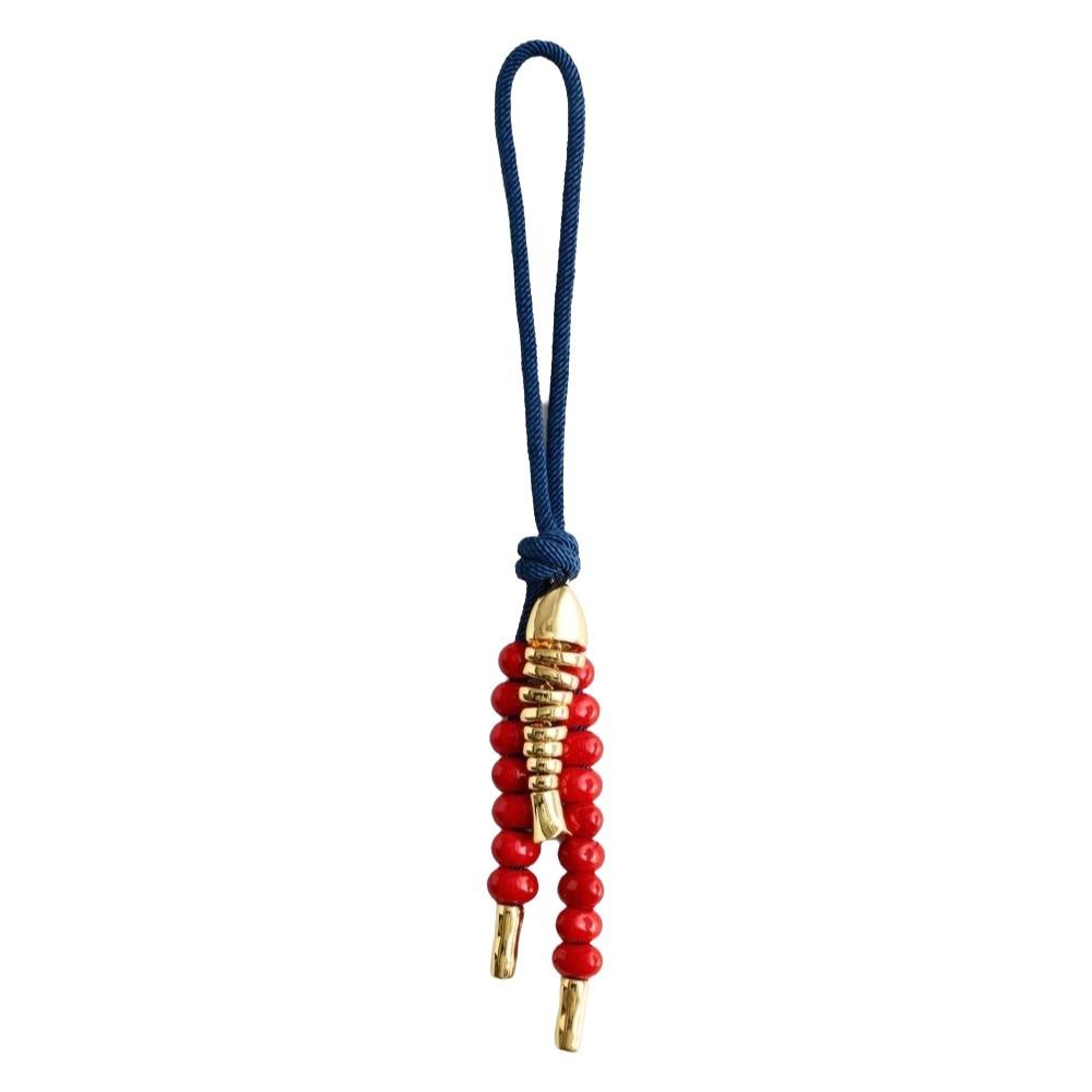 Star Bag Pendant Retro Red Love Bag Pendant Cute Bead Keychain  OutDoor Style C