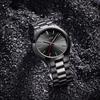 BUREI Men's Analog Quartz Watch Simple Waterproof Black Business Casual Stylish Popular Gentleman Watch Gift Red (Red Second Hand)