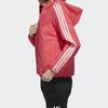 Adidas Three-Stripe Hooded Sports Jacket Women Jackets Bright-Pink Fluorescent FM9260