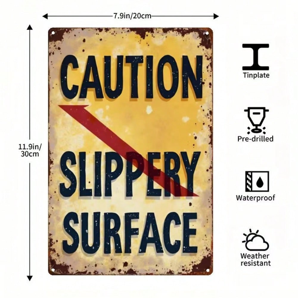 Vintage Metal Sign Swamp Rustic Wall Art Decor for Home Garage Bar Cafe 20x30cm