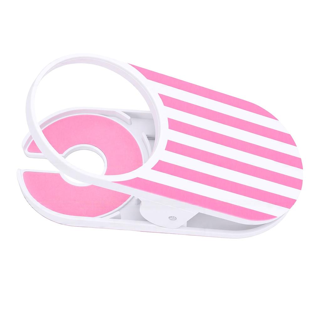 Clip On Cup Holder Universal Fit Strong Grip Non Slip Silicone Pad Desk Drink Holder Clip Pink
