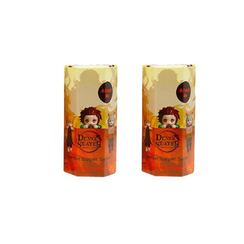 Car New 12-piece set Sonneess Angel Anime Demon Slayer  Handmade Anime Cartoon Doll Desktop Computer Screen Ornaments