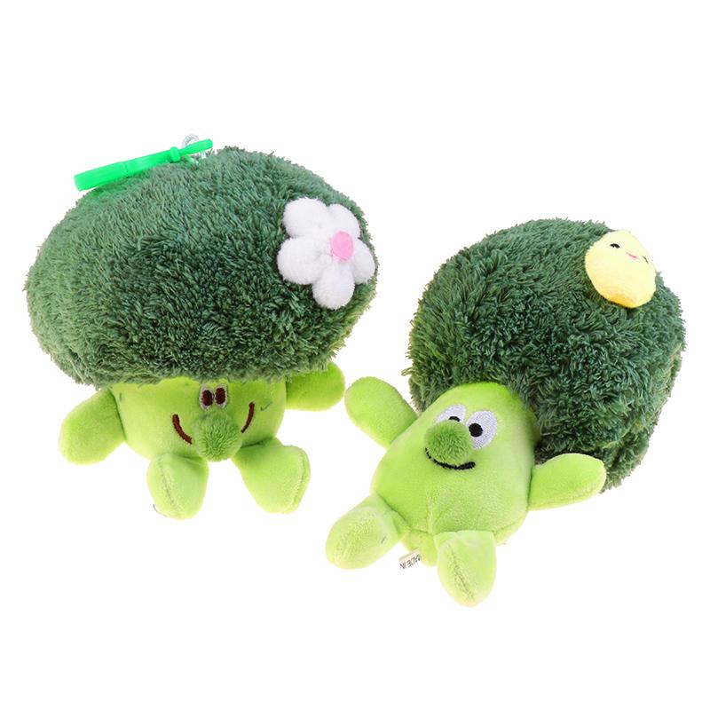 Cute Vegetable Broccoli Plush Stuffed Doll Cauliflower Soft Plush Toy Couple Keychain Bag Pendant Kid Gift
