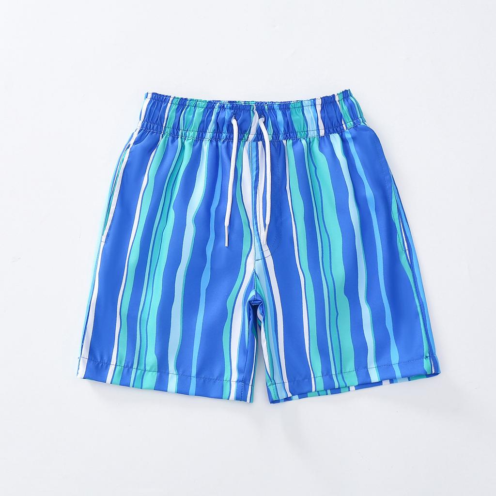 Boys' Swim Trunks - Mesh Lined Drawstring Beach Shorts