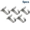 5Pcs Stainless Steel Screw Mounted Ceiling Hooks, Under-Shelf Towel, Heavy Duty Hanger For Bathroom Cabinet Garage