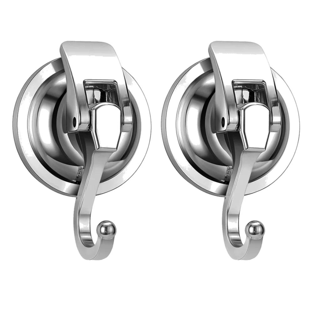 

10-2PC Heavy Duty Vacuum Suction Cup Hooks Reusable Traceless Hanger Removable Towel Holder for Bathroom Kitchen Hooks Gadgets