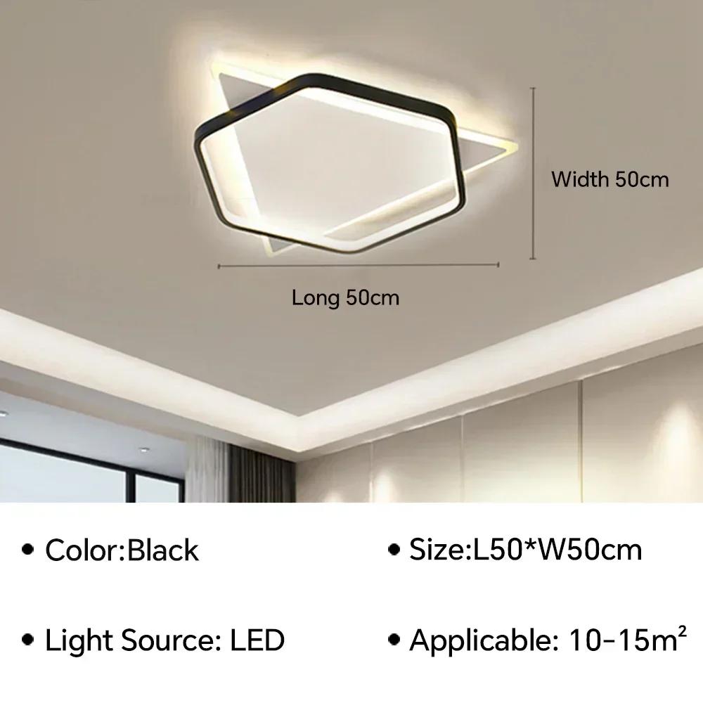 Lámpara de Techo LED Moderna Para Dormitorio Sala de Estar Comedor Pasillo Estudio Entrada Luminaria Decoración Interior del Hogar Lámpara Araña