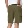 Men Casual Relaxed Fit Drawstring Waist Shorts with Multiple Pockets for Sports and Activities Lightweight Material