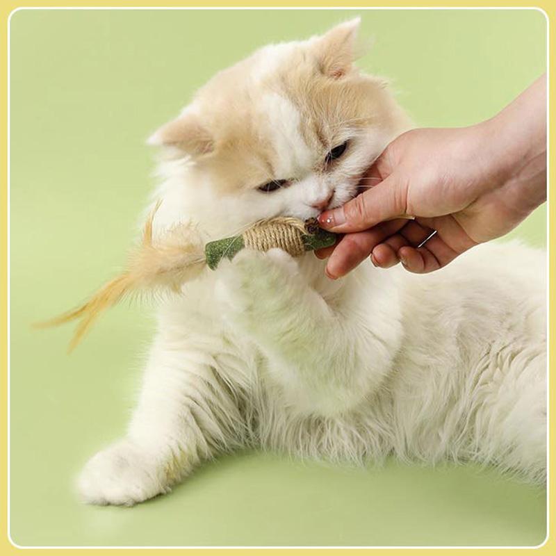 Cat Toys Silvervine Chew Stick Polygonum Kitty Raffia Grass Pet Supplies Cleaning Teeth Stick Pet Bite Hemp Rope Cat Toy