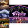 Gipskraut-Stil Solar-Lichterkette mit blinkenden Sternen für Weihnachts- und Hochzeitsdekoration