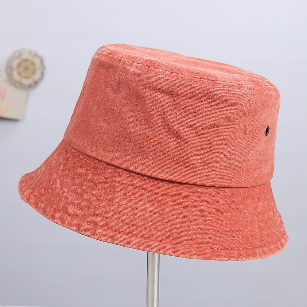 New Solid Color Simple Casual Versatile Small Fresh Bucket Hat Outdoor Travel Sunscreen Shows Small Temperament Basin Hat