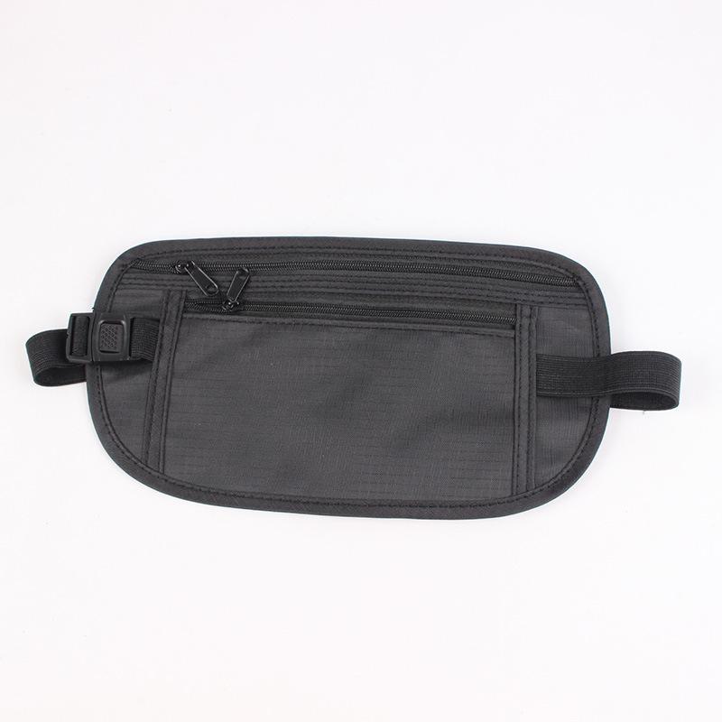 

Invisible Travel Waist Packs Pouch for Passport Money Belt Bag Hidden Security Wallet Gift Travel Bag Chest Pack Money Waist Bag чорний