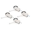 4Pcs Sliding Door Pulley Cam System Stainless Steel Mute Strong Bearing Hardware 40mm Diameter