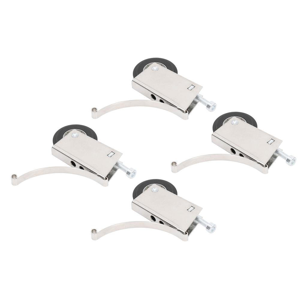 4Pcs Sliding Door Pulley Cam System Stainless Steel Mute Strong Bearing Hardware 40mm Diameter