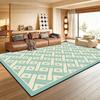 Modern Retro Geometric Living Room Area Carpet Decoration Home Anti Slip Washable Bedroom Cloakroom Mat Soft Plush Office Rug