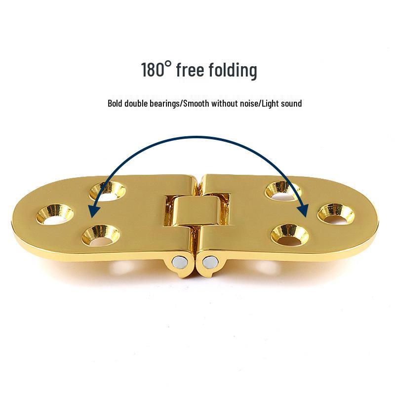 Zinc Alloy 180° Thickened Folding Drop Leaf Hinge for Tabletops