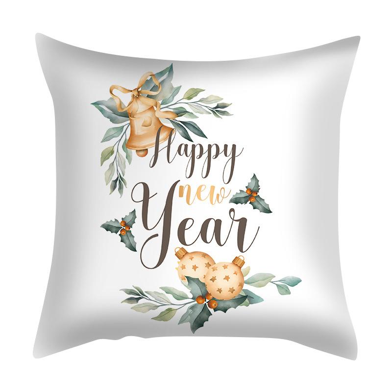 Kissenbezug, Cartoon-Weihnachts-Kissenbezug, nordisch, speziell für Wohnzimmer, Schlafzimmer, Kissen