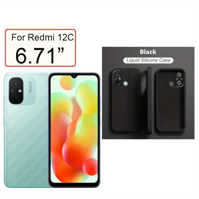 Liquid Silicone Case For Xiaomi Redmi 12 12C 13C Shockproof Case For Redmi Note 12 Pro Plus Note 12S 4G Note 12 5G 4G Note12 Pro+ 5G Phone Cover