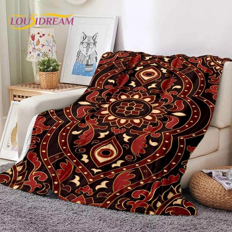 3D Lastest Nordic Turkish Bohemia Celt Soft Flannel Blankets,Throw Blanket Comfortable Blanket for Picnic Beds Sofa Home Bedroom