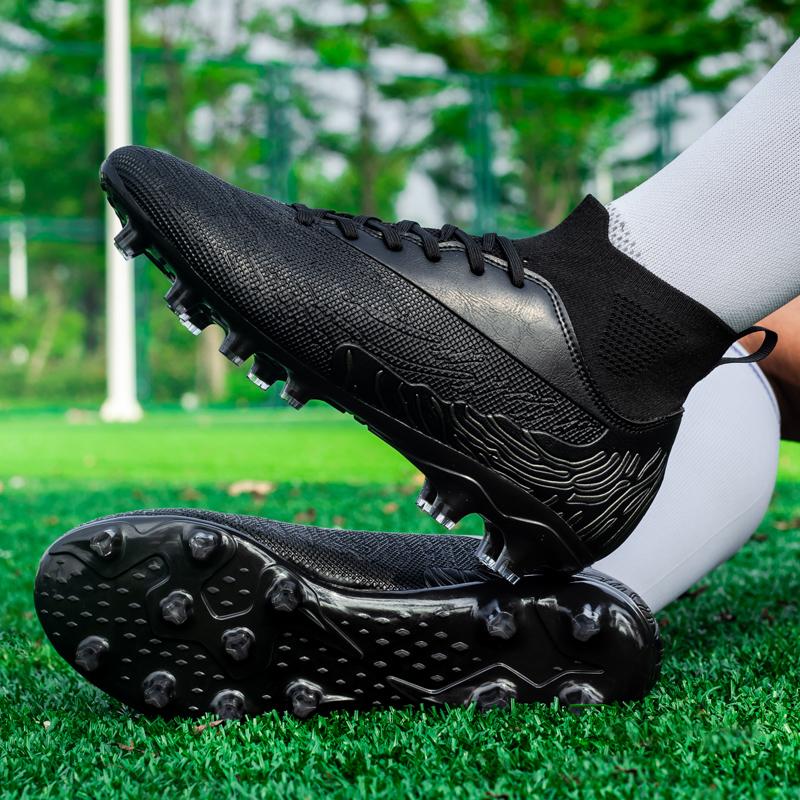 Professionele Voetbalschoenen Heren Anti-slip Gras Training Lange Noppen Sportschoenen Heren Ademend Vetersluiting Training Voetbalschoenen Heren