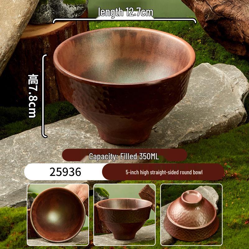 Melamine Plate for Gourmet Hot Pot, Barbecue & Shrimp: Mountain & Field Design
