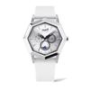 Jaseupelo Swiss Men'S Sportivo Moonphase Urethane Watch Sg505-16.Uw White