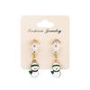 Charm Classic Pearl Stud Earrings Jewelry Ladies Beautiful Christmas Gifts Santa Claus Earrings