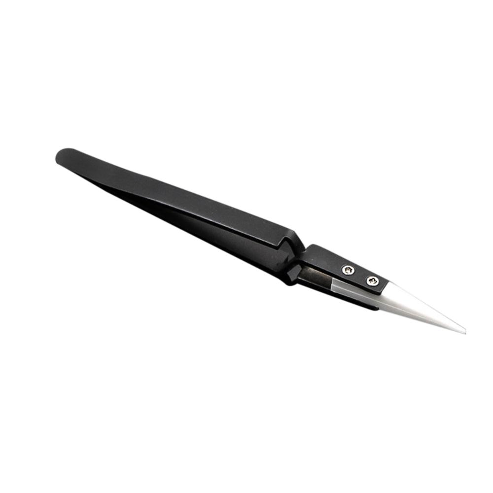 

Anti-static Ceramic Tweezers Stainless Steel Industrial Ceramic Tweezers Anti-magnetic Anti-acid Precision Tweezers Repair Tools 1