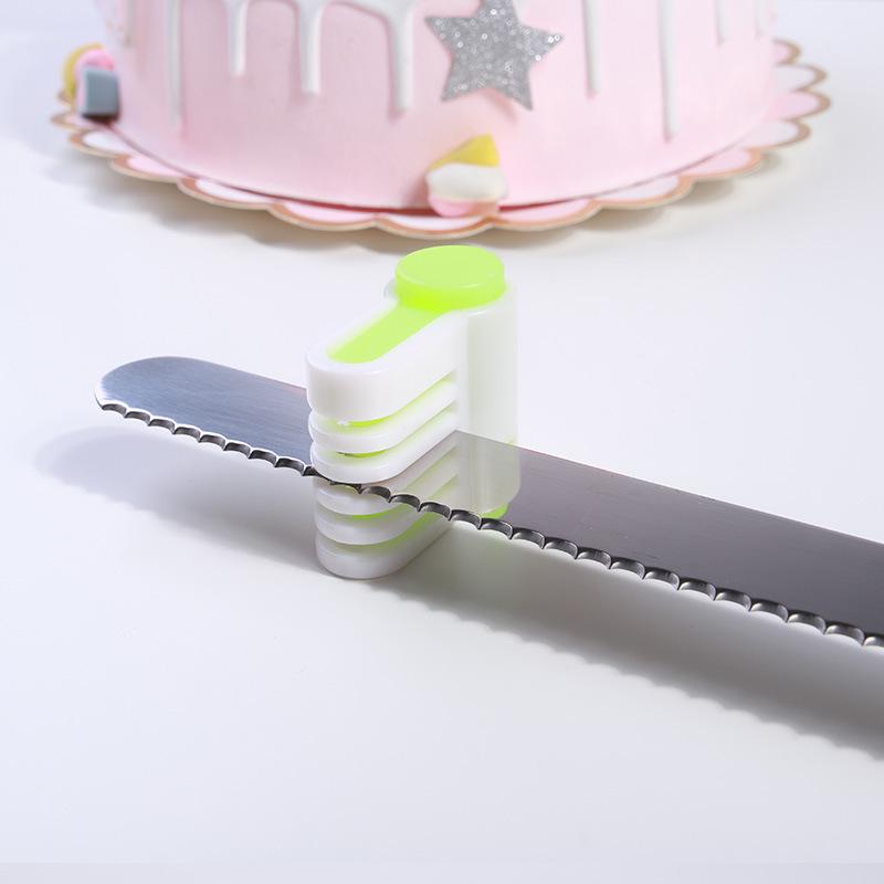 Chiffon Cake Slicing Aid Set: 2-Piece Layer Cutter for Baking