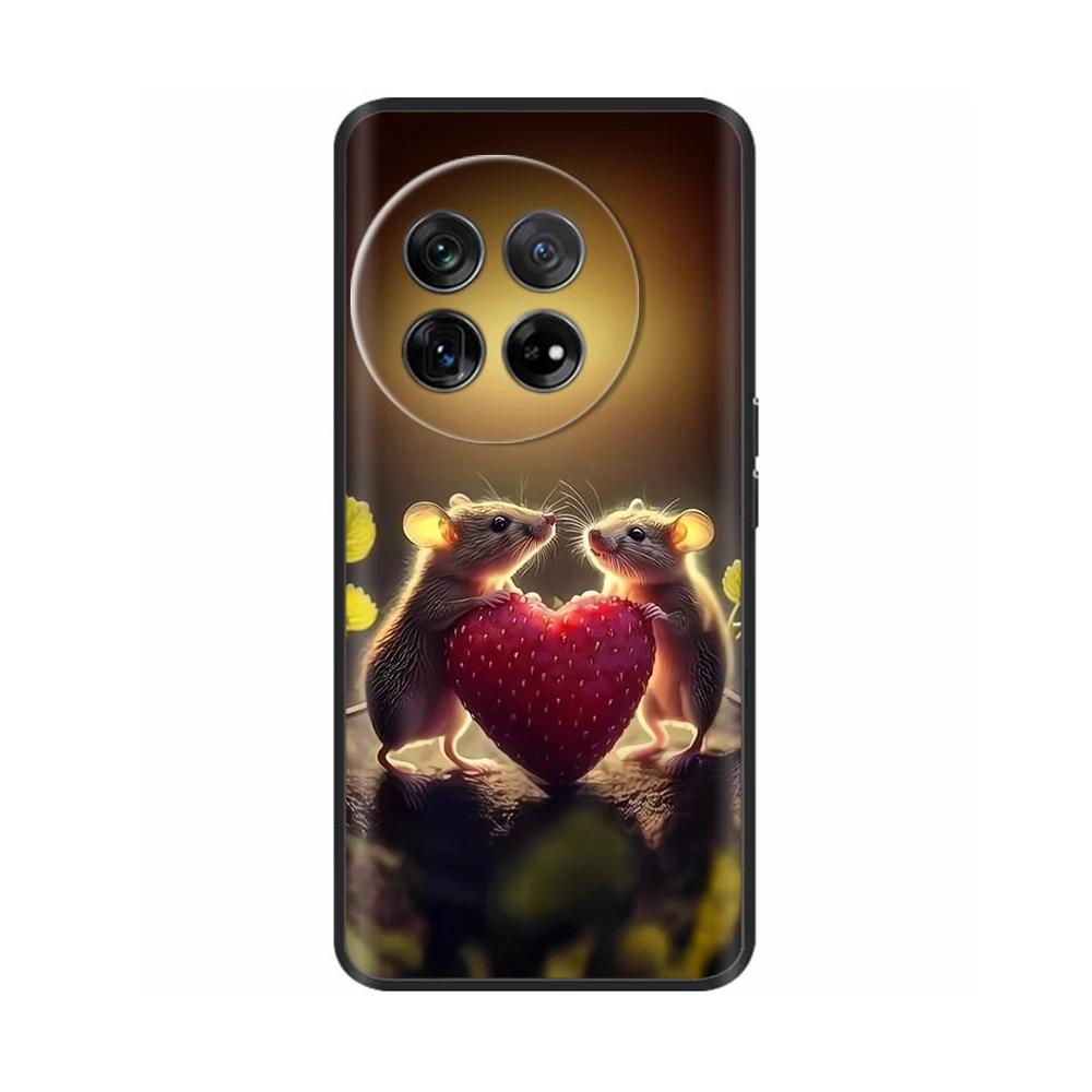 For OnePlus 12 Case Cover Silicone Soft TPU Phone Cases Bumper for One plus 12R 1+12 Oneplus12 5G Back Cover Funda Shockproof