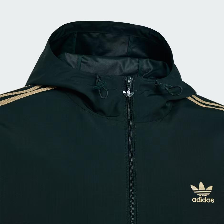 Adidas Originals Tear-Resistant Solid Color Hooded Jacket Unisex Jackets KV8849