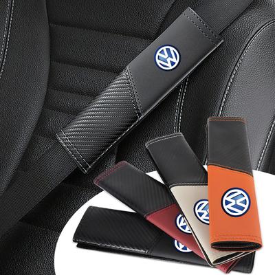 F11/2PCS Car Seat Belt Cover Adjustable Auto Safety Belt Cover Shoulder Pad for VW RLINE Golf Tiguan Passat Jetta POLO