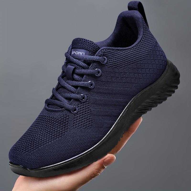 Shoes men's sports and leisure shoes foreign trade men's shoes sneakers solid color versatile men's shoes lightweight running shoes
