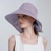 Women's Sunscreen Hat Fisherman Hat Summer Outdoor Big Brim Beach Sun Hat Basin Hat for Women Adjustable Bucket Cap