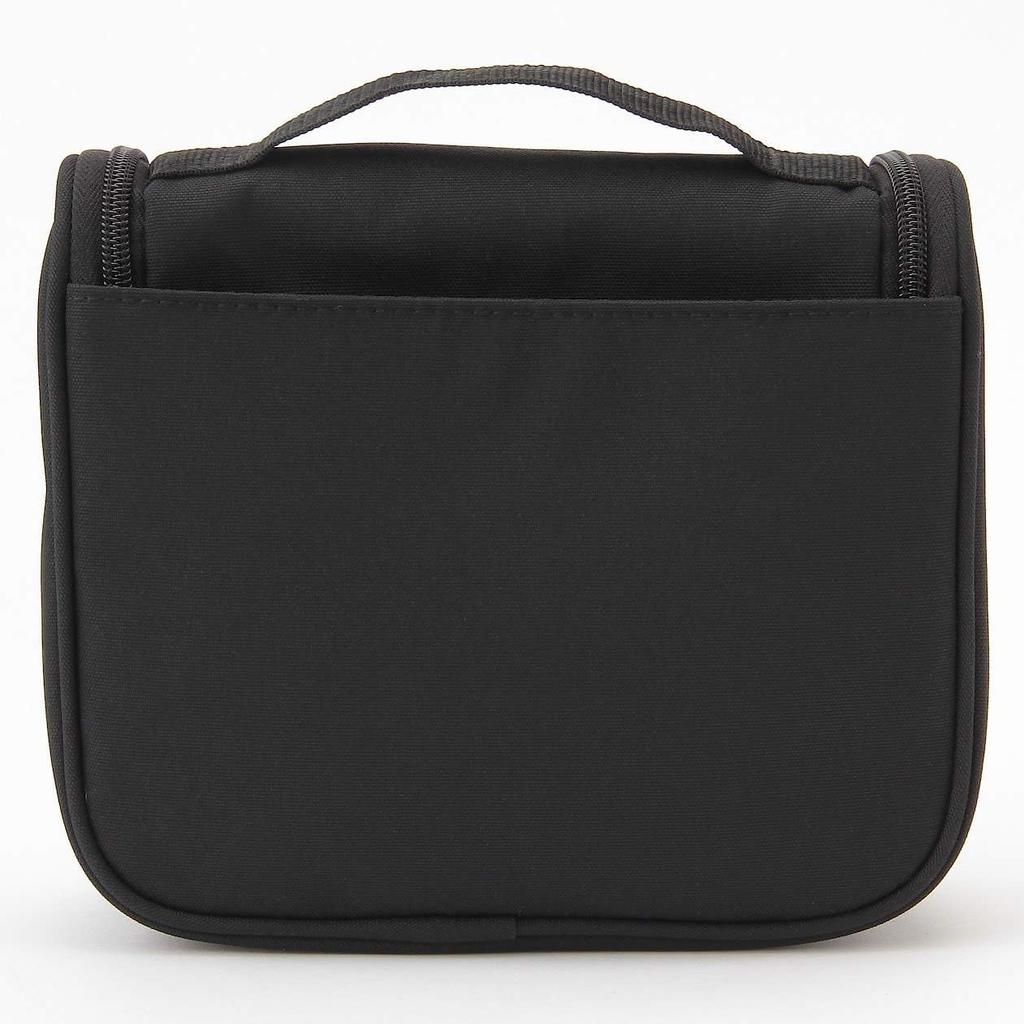 MUJI Polyester Hanging Toiletry 16 x 19 x 6 44904473 Case, Black, Approx. cm,