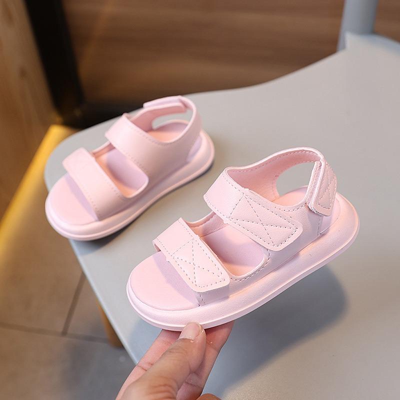 Children's sandals summer new Korean style candy-colored girls' baby shoes soft sole boys' beach shoes