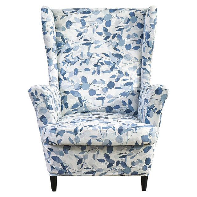 

Чехол на спинку стула с наклонной подлокотником и принтом, эластичный чехол на кресло, крыло, спинка дивана, растягивающийся протектор, домашний декор 1 Piece