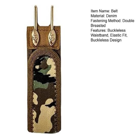 Bezpřezkový Háček na Pásek Kovový Háček Elastický Pásek Pohodlný Bezpřezkový Pásek s Bočním Nastavením Rychlé Uložení DIY Utility Pásek