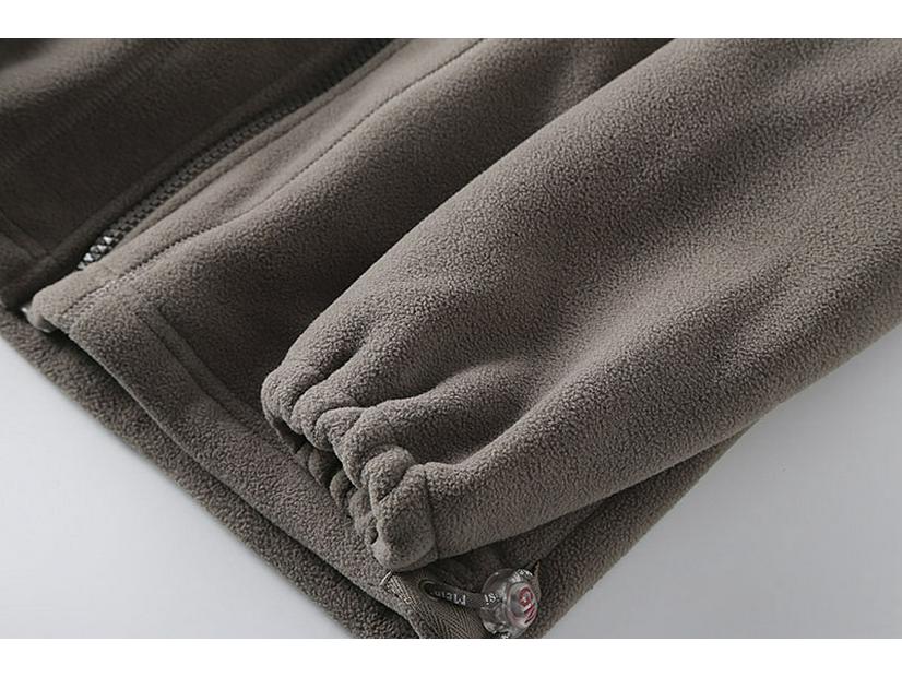 Norwegian Men's Plus-Size Double-Layer Fleece Jacket - Cold-Resistant, Warm, Stand-Up Collar