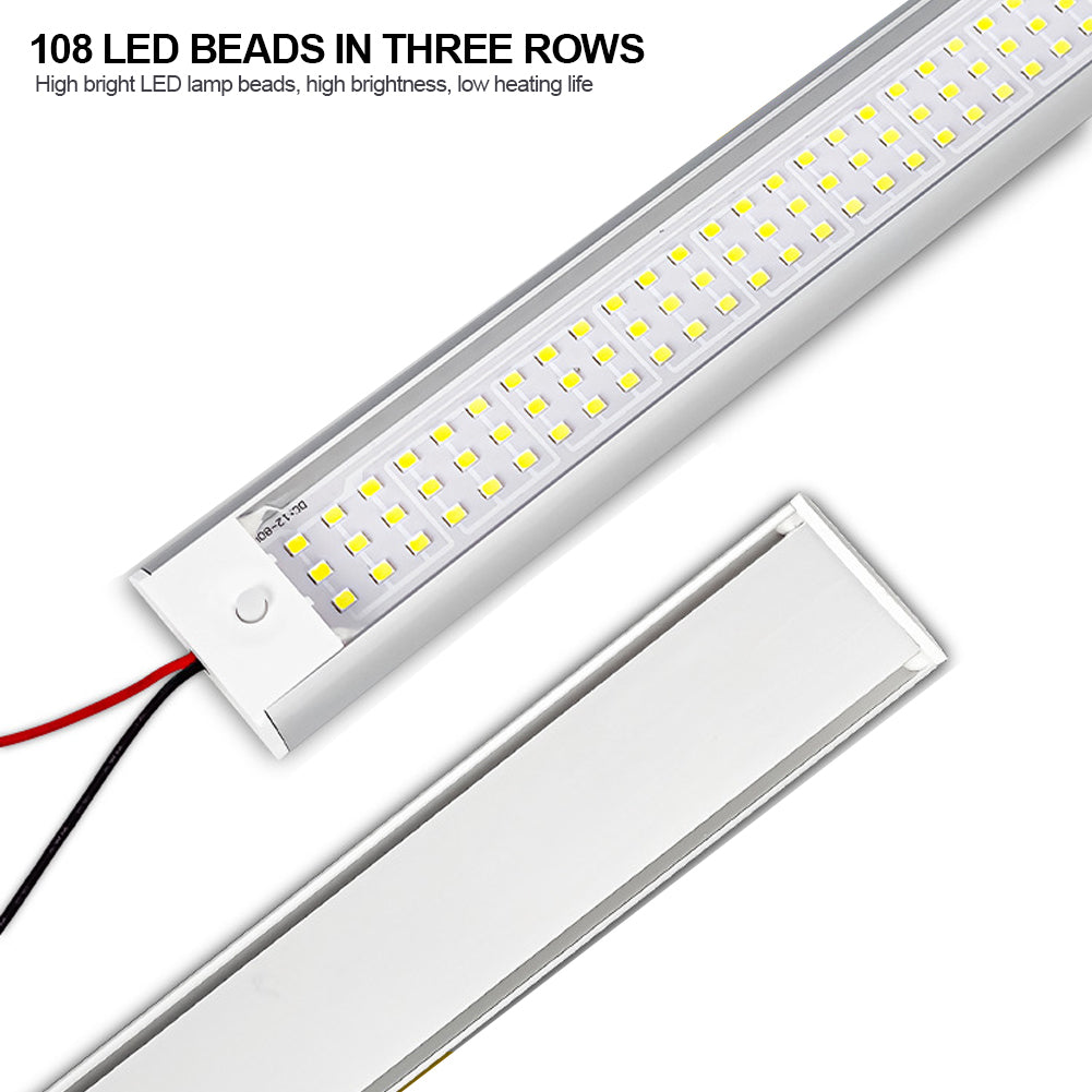 108LED 12V-80V LED do auta Interiér vozidla Střešní kopule Stropní světlo na čtení Lampa na čtení Interiér Střešní světlo auta Osvětlení interiéru auta
