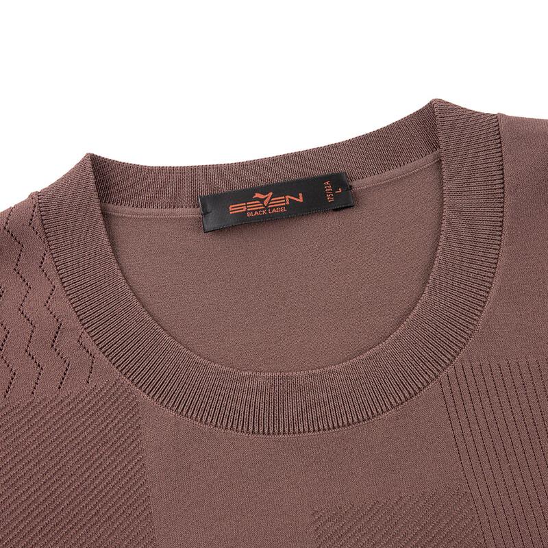 Seven Elite Plaid Jacquard Short-Sleeve T-Shirt