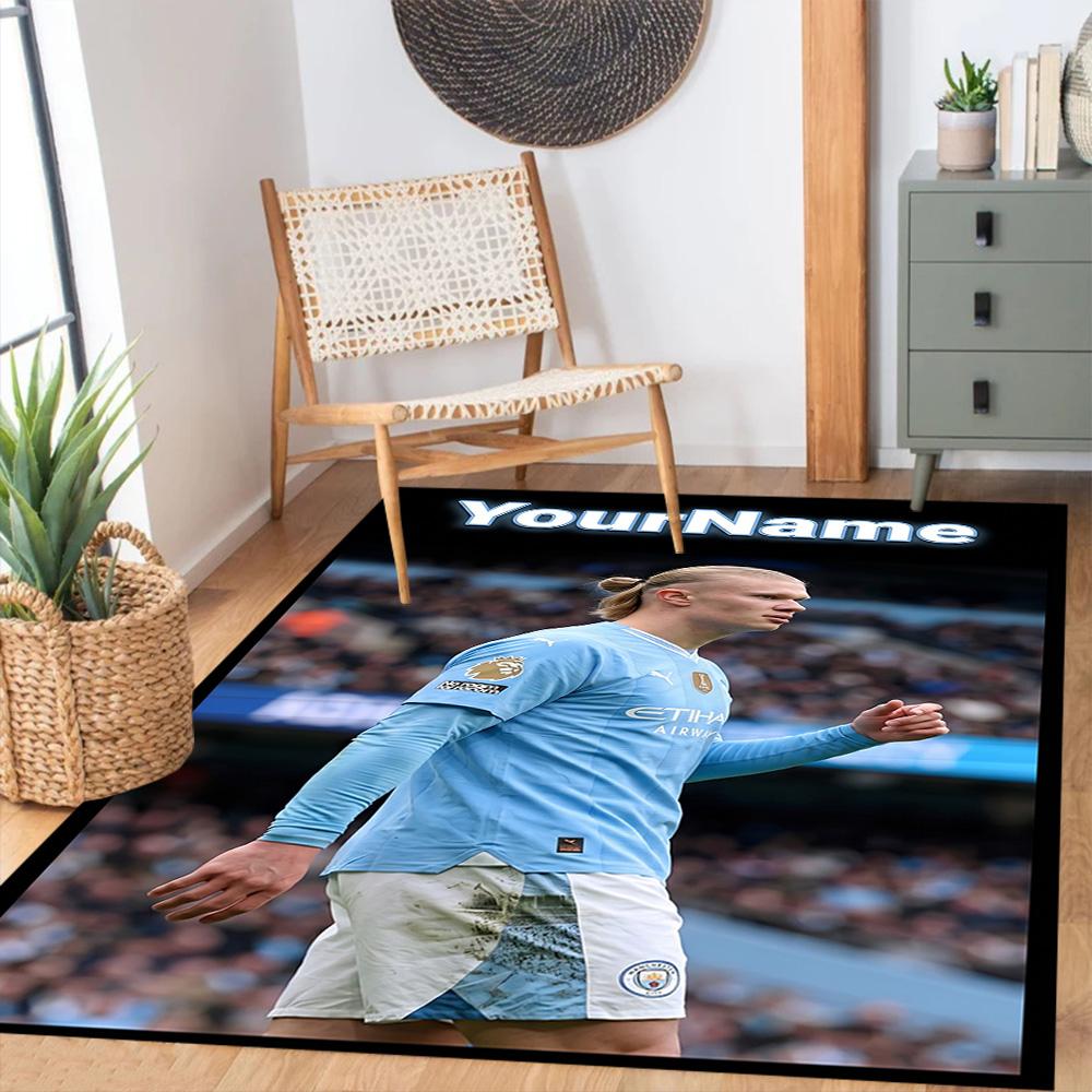 Haaland (3) Personalizza il tuo tappeto con nome, cuscino per sedia da ufficio, regalo per camera da letto, soggiorno di casa.