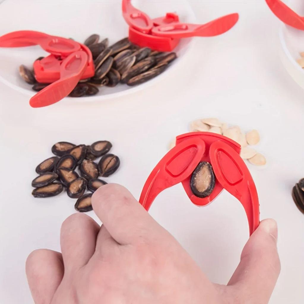 Creative Fashion 1PC Sheller Nut Opener Melon Seed Plier Clamp Pistachio Opener Sunflower Seed Peeler Walnut Pine Cracker Kitche