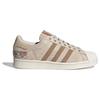 Adidas Originals Superstar Comfortable Versatile Durable Warm Low-Top Sneakers Unisex Sneakers Brown White IE2940