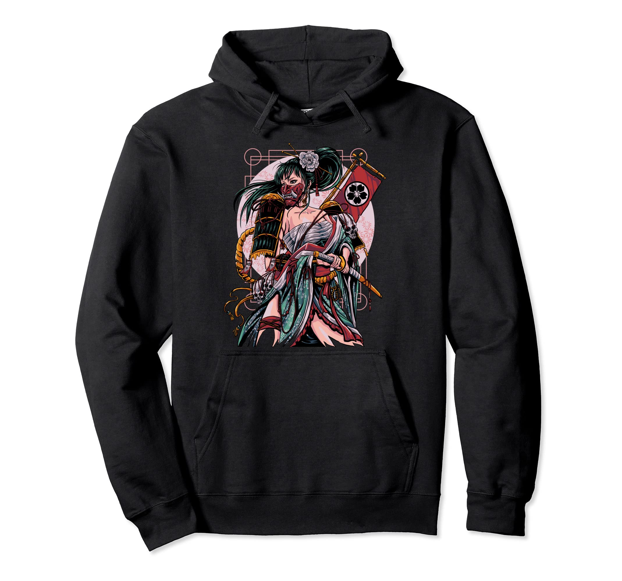 Samurai Girl Warrior Oni Hoodie