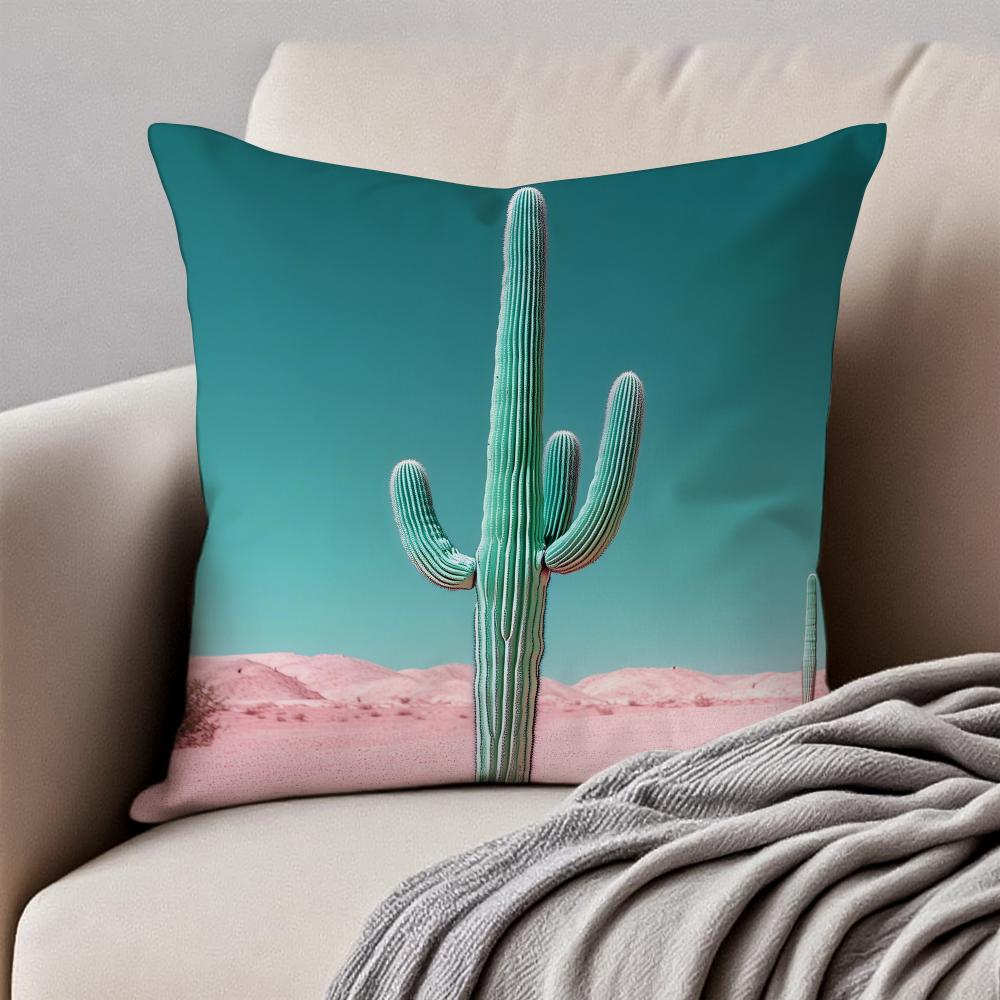 Fresh Tropical Plant Fruits Pattern Art Cushion Cover Pillowcase Antidustmite Invisible Zipper Short Plush Sofa Cushion